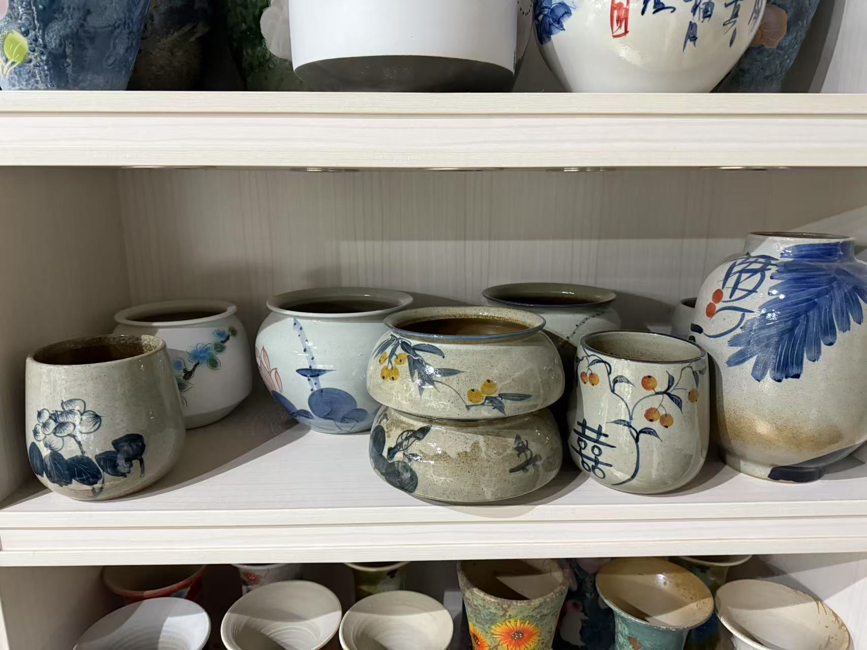 Small succulent ceramic planter bowl for office desk or windowsill decor.jpg