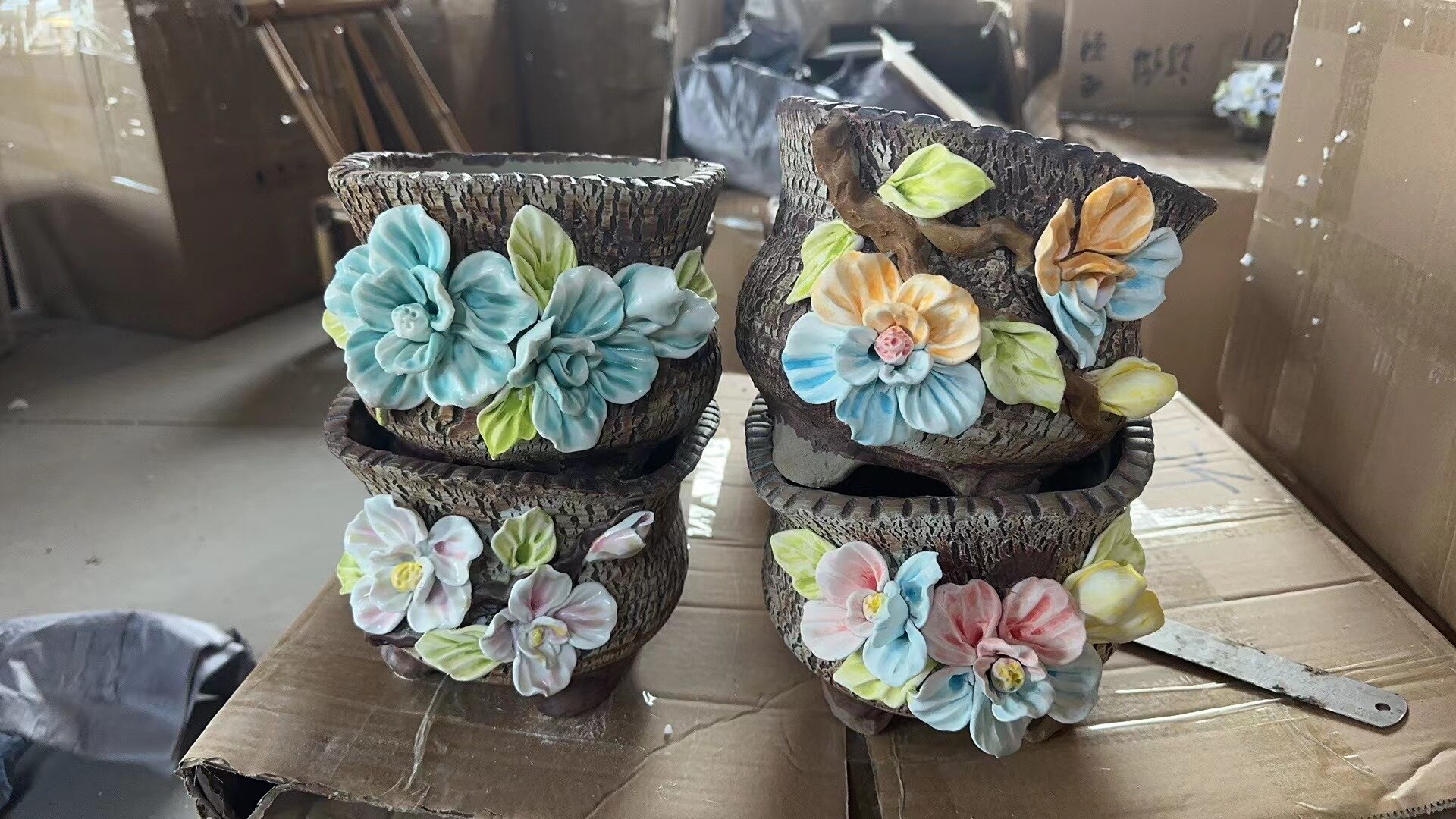 Artificial Flowers With Pot Mini Simulation Indoor Decorative Home Assesories Decor Artificial Flowers Colorful Ceramic Pot.jpg