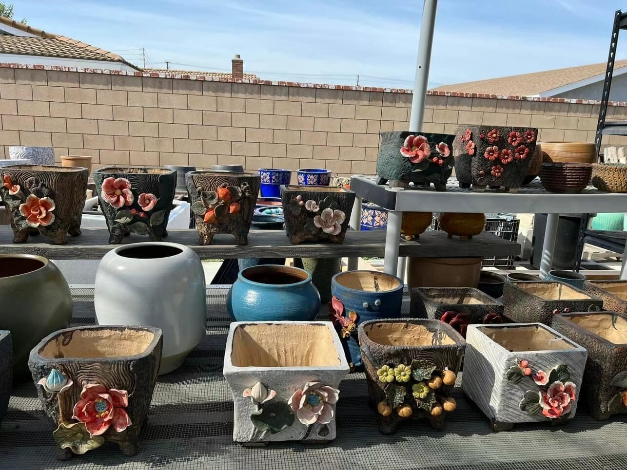 Beautiful Hand Crafted Ceramic Plant Pots Cute Cactus Pot Flower Pots for Indoor Plants with Drainage(1).jpg