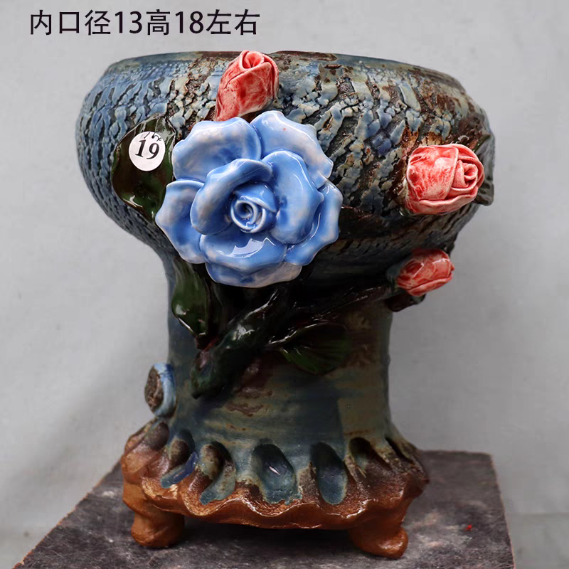 Bonsai Plant Pot with Handle Drainage Hole Flower Container Bowl for Cactus Tree Indoor Outdoor Office Decor(1).png