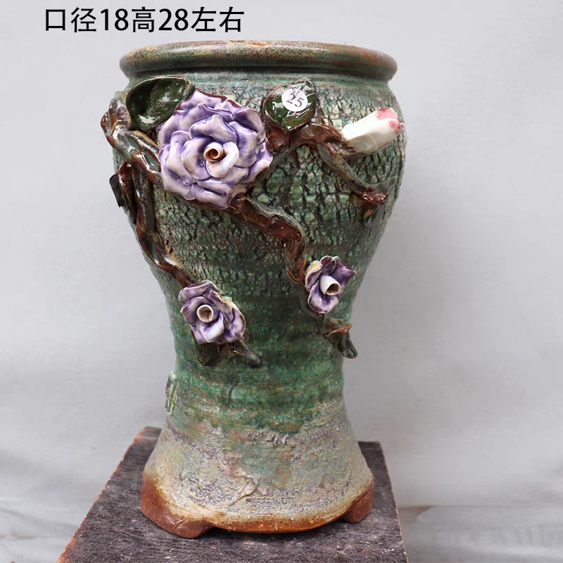 Ceramic Plant Pots Indoor Pots Set with Drainage Holesl Decorative Flower Pots for Indoor Outdoor Little Plants.png