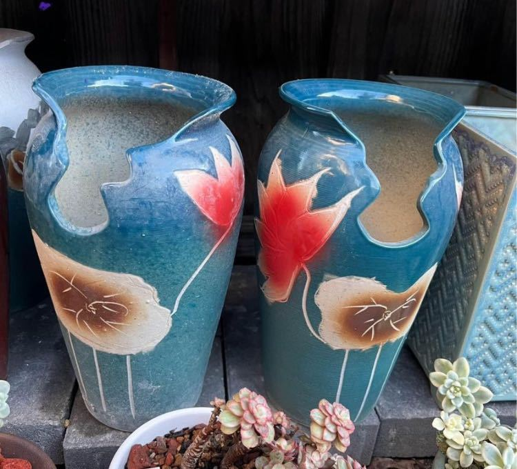 Ceramic Succulent Planter Pot - Decorative Flower Plant Bowl with Removable Saucer.png