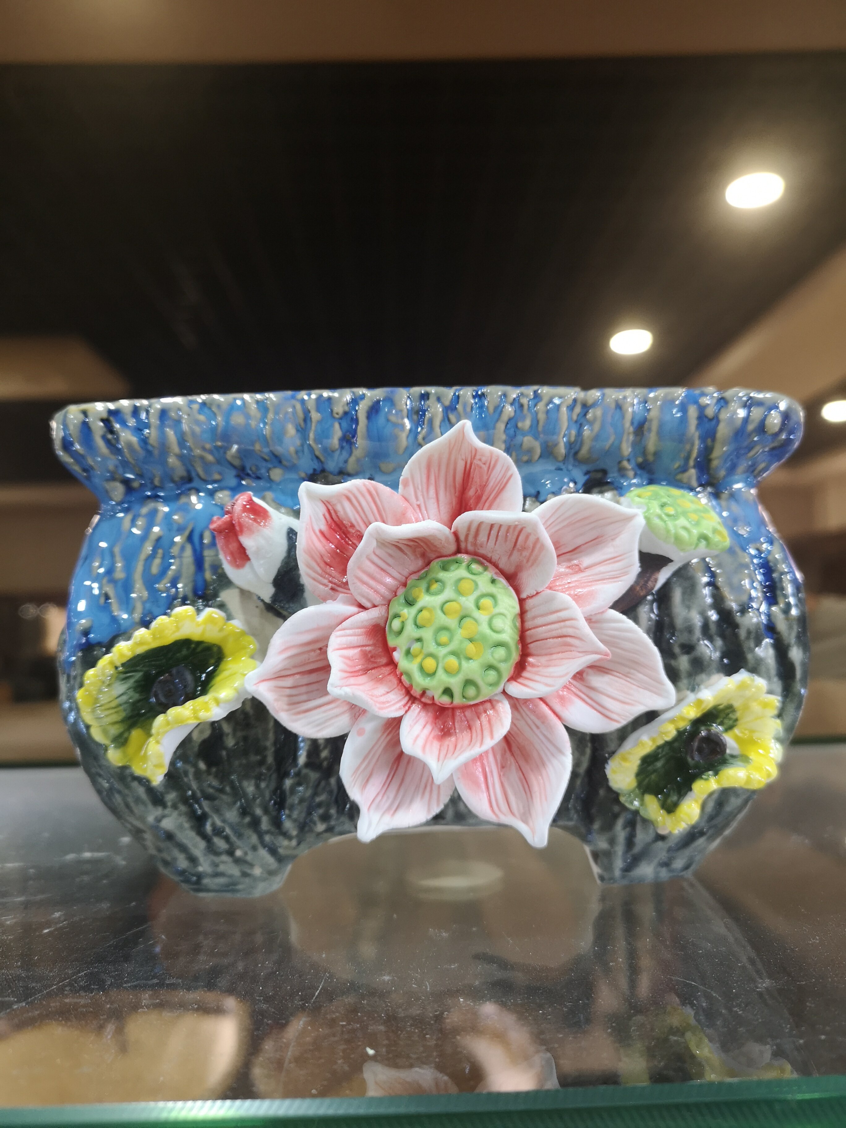 Drainage Ceramic Plant Pot Indoor Small Flower Cactus Pots Shallow Planter for Garden Windows Home Office Decor Plant.jpg