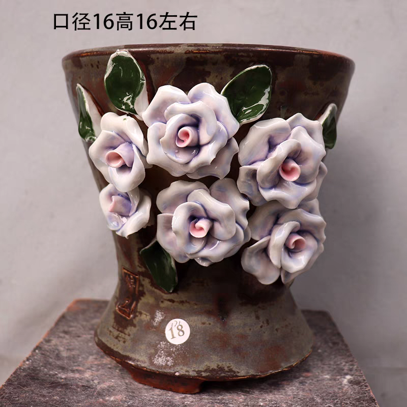 Hand-made Exquisitely Tall Ceramic Succulent Flower Pots Garden Planter.png