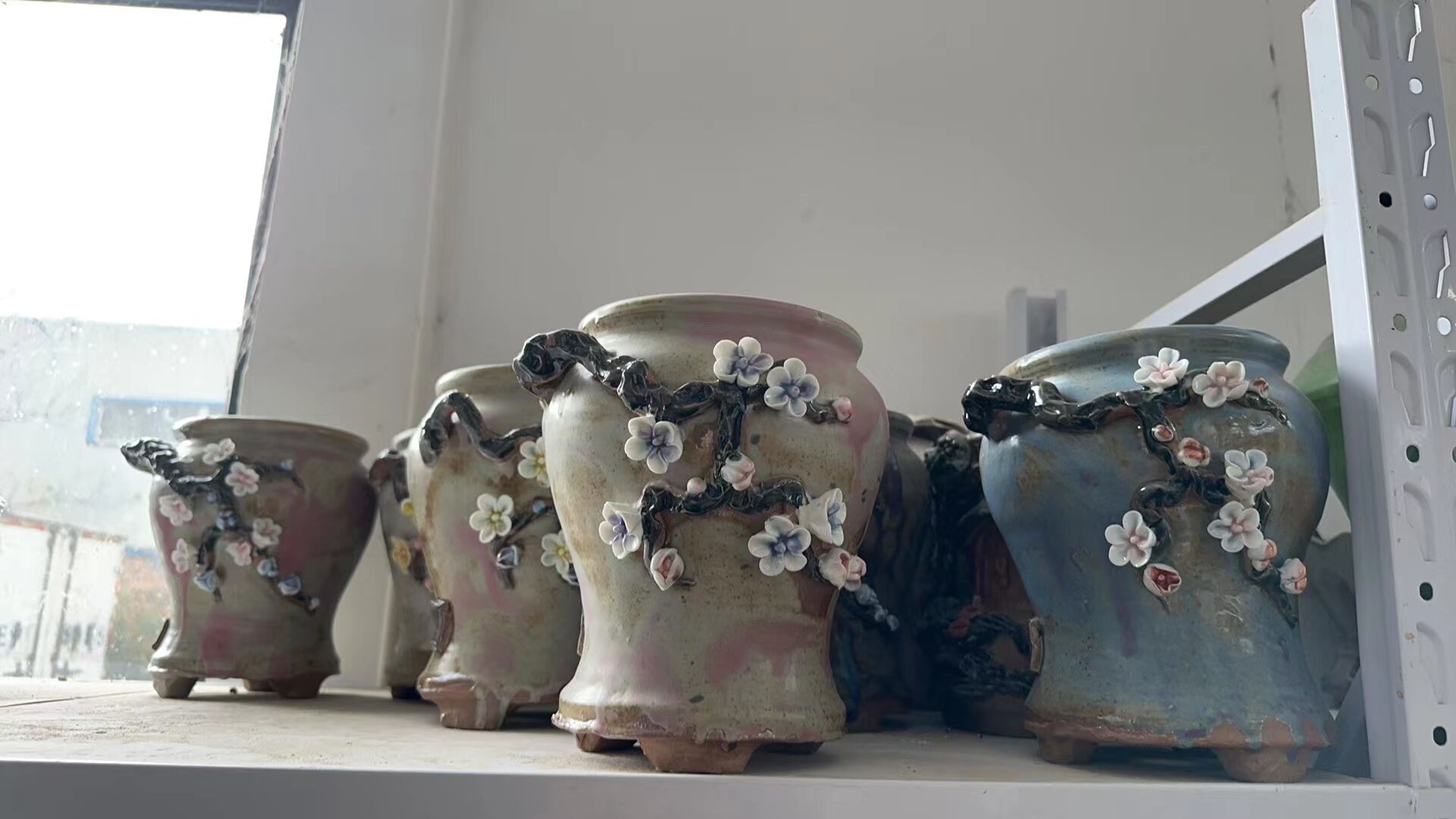 Indoor Outdoor Plant Succulent Herb Flower Pot with Saucer Ceramic Teal Dish Garden.jpg