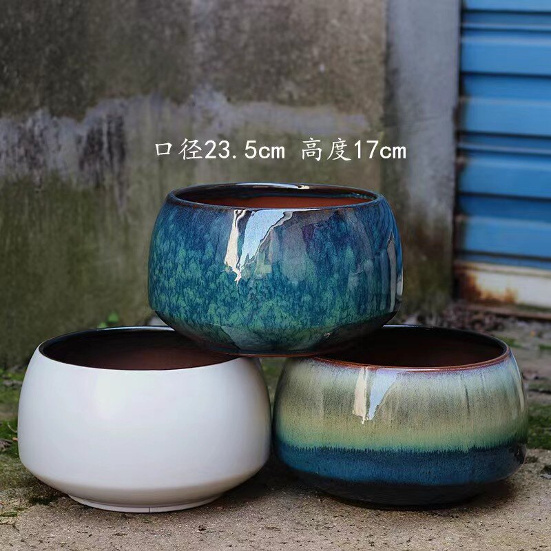 Large Succulent Planters Pots with Drainage Tray Long Rectangle Ceramic Pot Cactus Succulent Plants.jpg