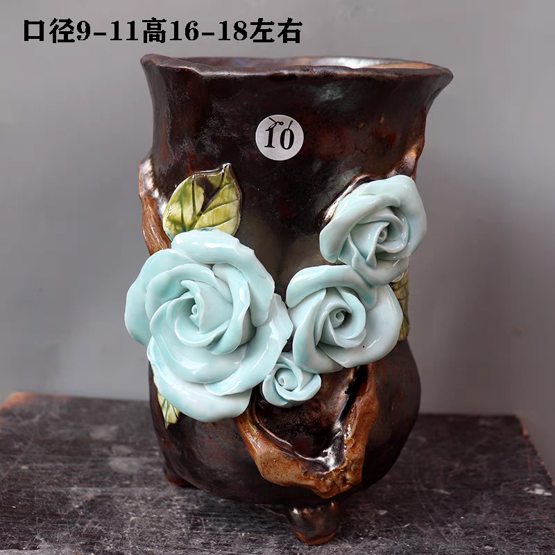 Round Modern Artificial Succulent Arrangement Potted Concrete Plant Bowl Assorted Faux Mini Succulents Planter Pot.png