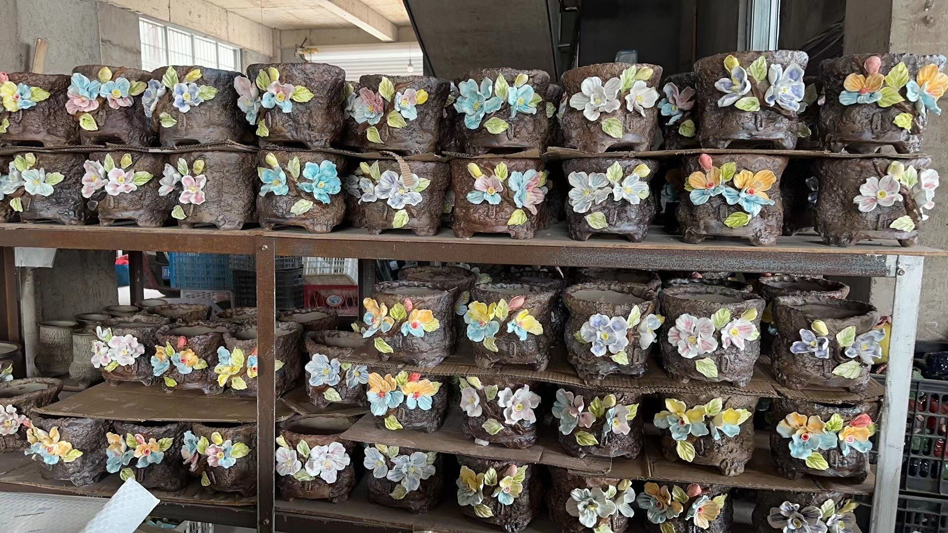 Rustic Farmhouse Ceramic Flower Pots Handmade Crackle Glaze Terracotta Pottery Decor for Home Gardening Gifts.jpg