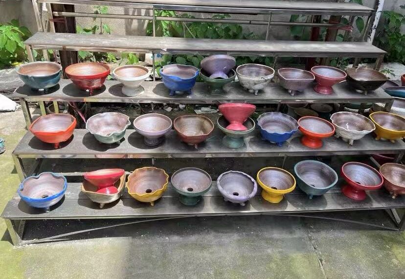 Small Eco-Friendly Hanging Ceramic Succulent Pots Glazed Finish Unique Indoor Minimalist Home Office Decor.jpg