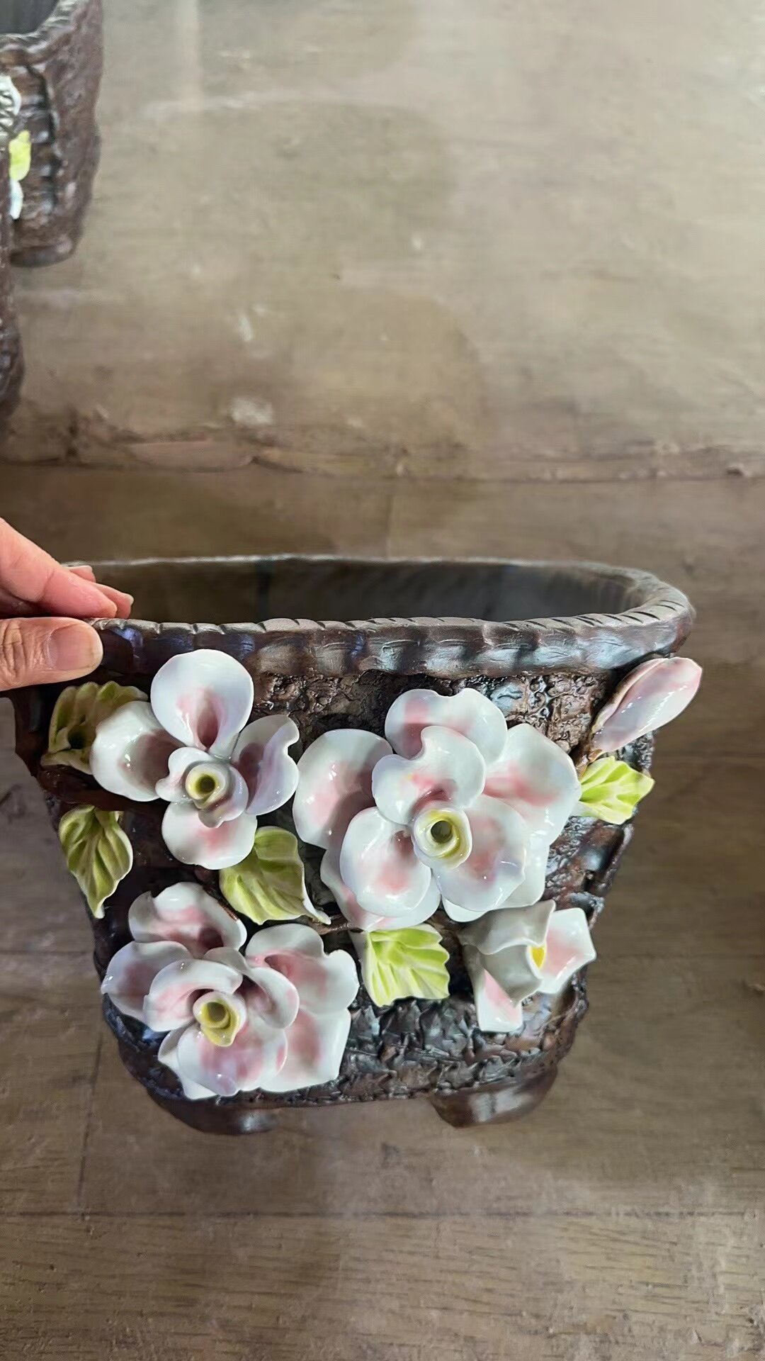 Succulent Planter Pot for Plants with Drainage Hole and Saucer.jpg