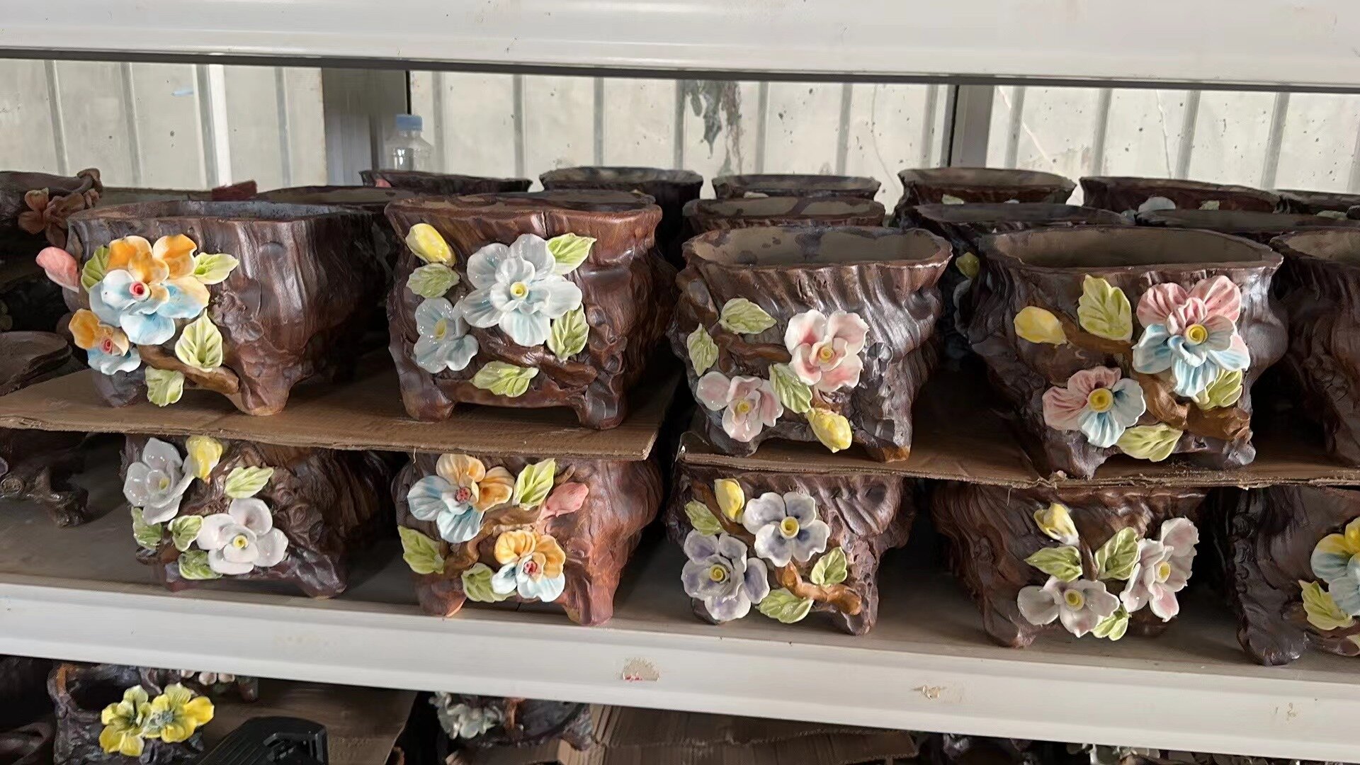 Succulent Planters Ceramic Bonsai Pots with Drainage Hole and Saucer Round Shallow Planter for Indoor Outdoor Plants.jpg