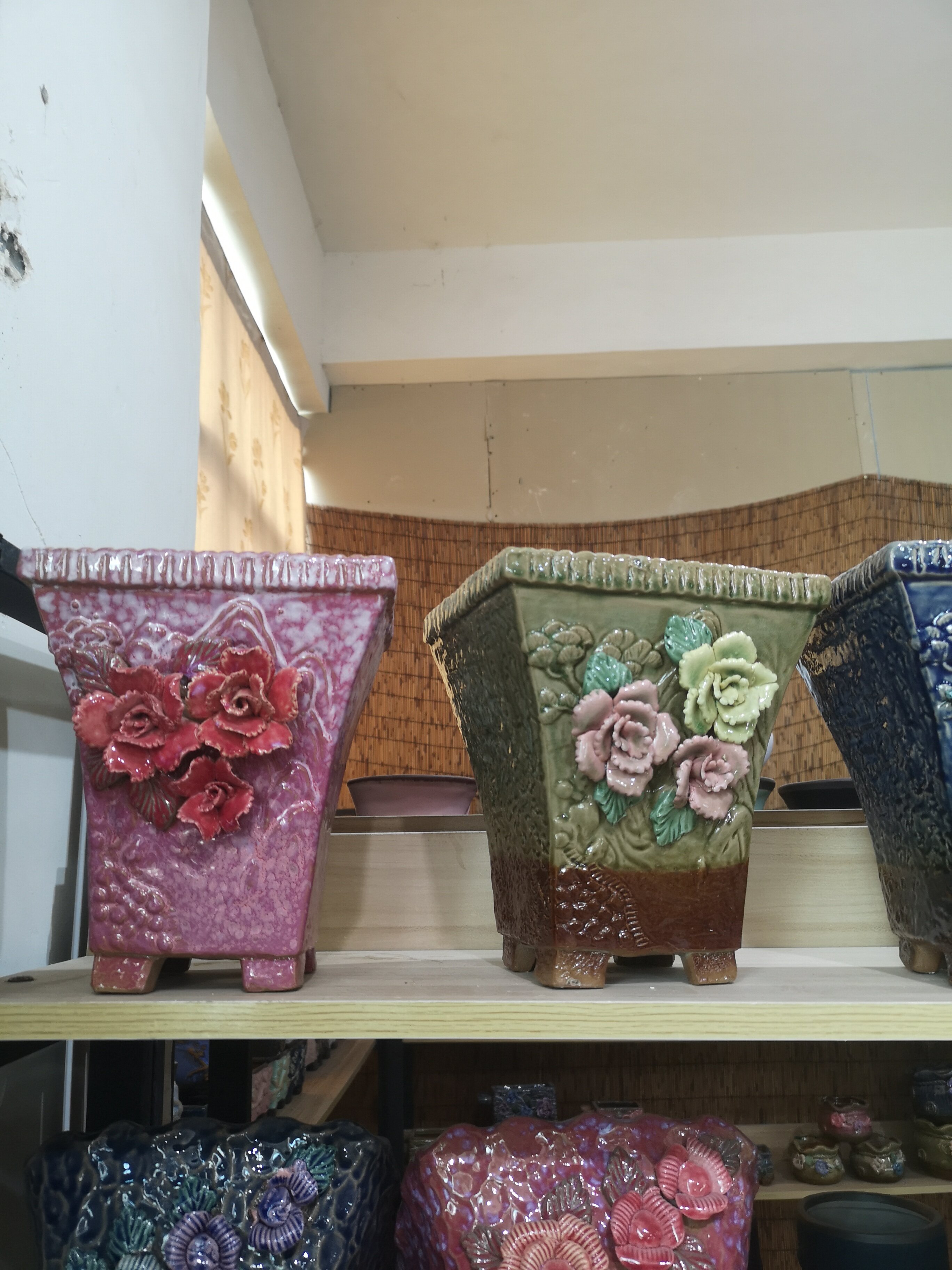 Succulent Planters Shallow Planters  Indoor Plants Ceramic Cactus Pots Glazed Bonsai Flower Plant Container.jpg