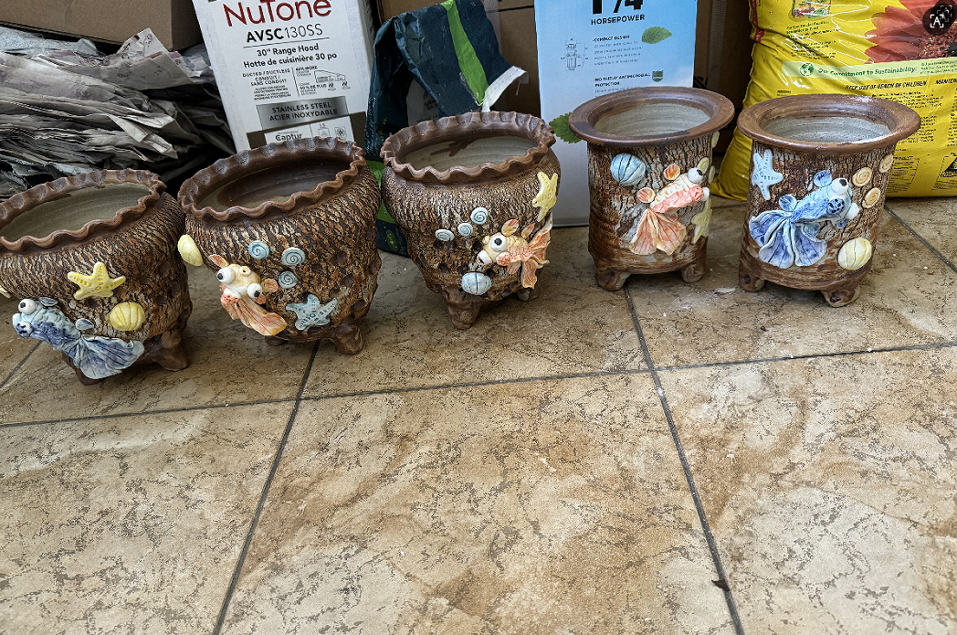 Succulent Pot with Drainage Planting Flower Pots Small Planter for Mini Plant Ceramic Flowing Glaze Base Serial Set.jpg