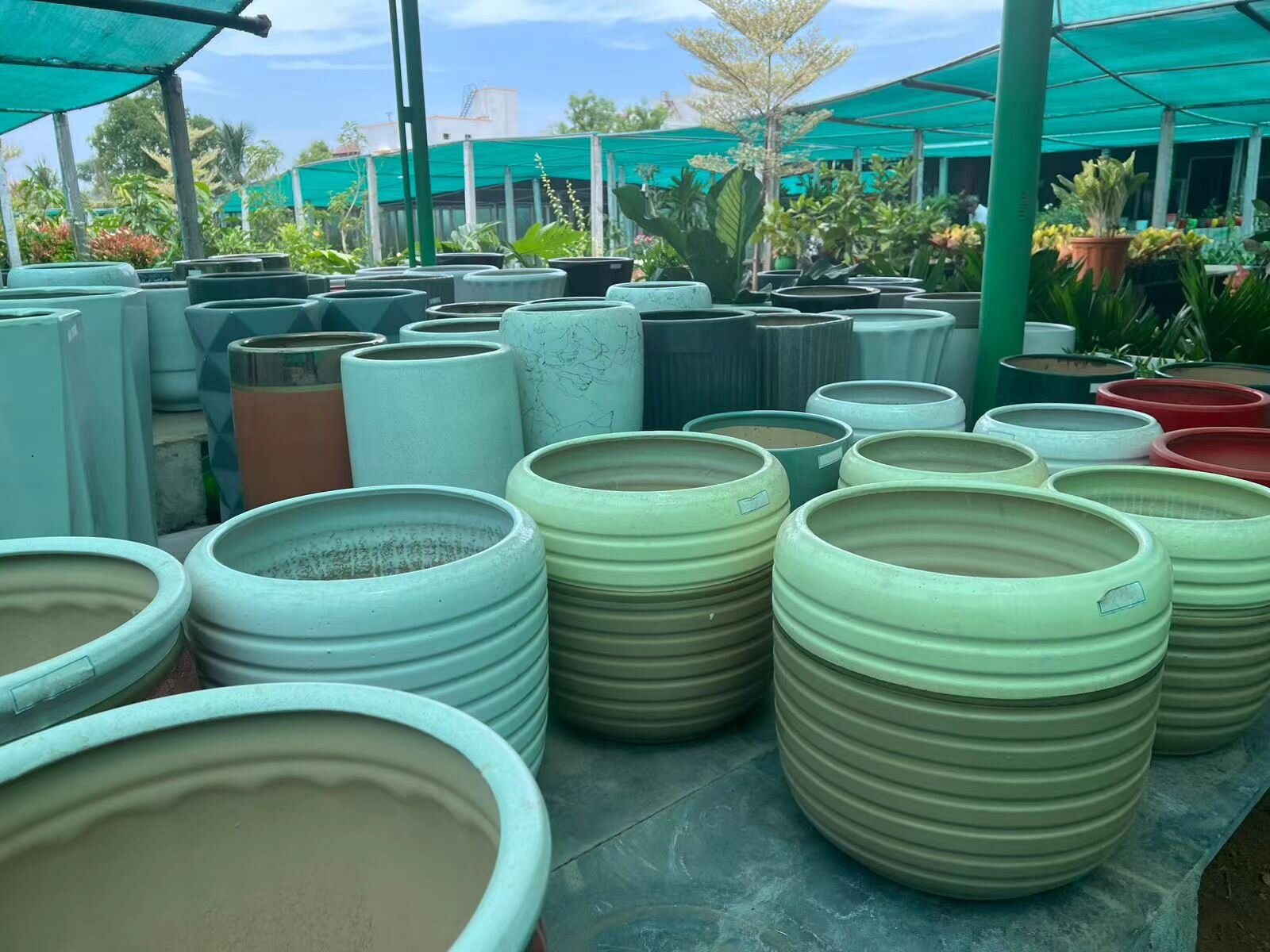 Vintage Pots without Drainage Hole Pastoral Rustic Planter Set Decorative Ceramic Plant Pots.jpg