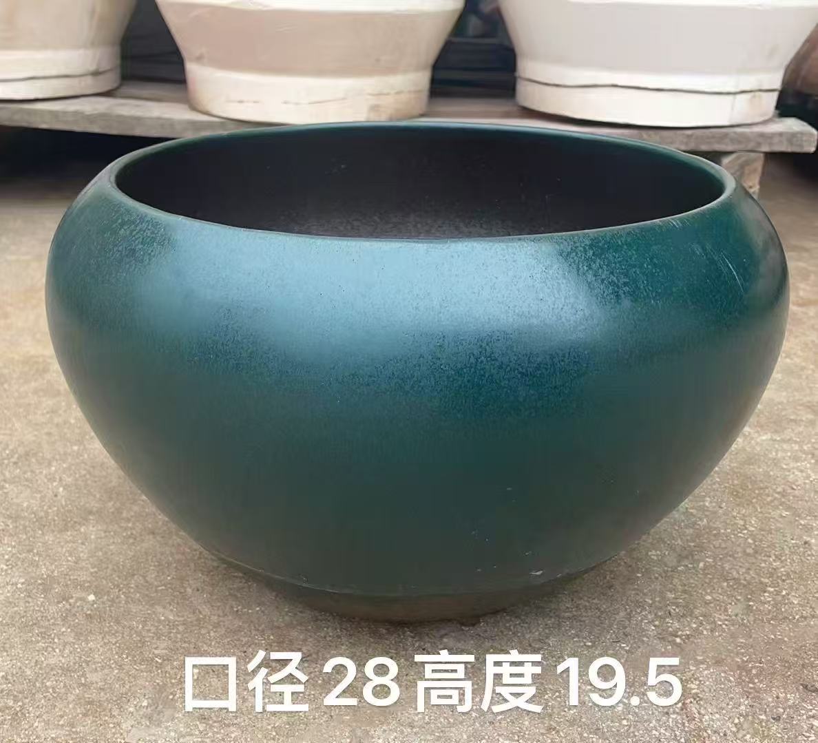 Simple Stylish Classic Glazed Durable Large Ceramic Flower Pots Wholesale for Indoor Outdoor Use.jpg